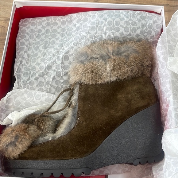 Coach Shoes - NIB COACH KATAYA SUEDE BOOTS SIZE 10